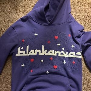 purple blankcanvas hoodie